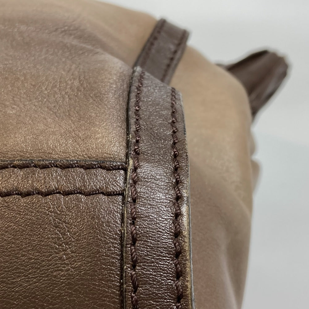 BURBERRY Tote Bag leather Brown Shoulder Gradation