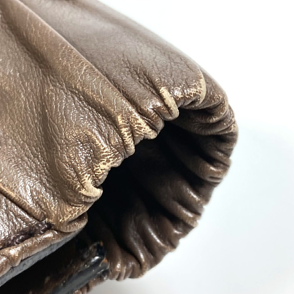 BURBERRY Tote Bag leather Brown Shoulder Gradation