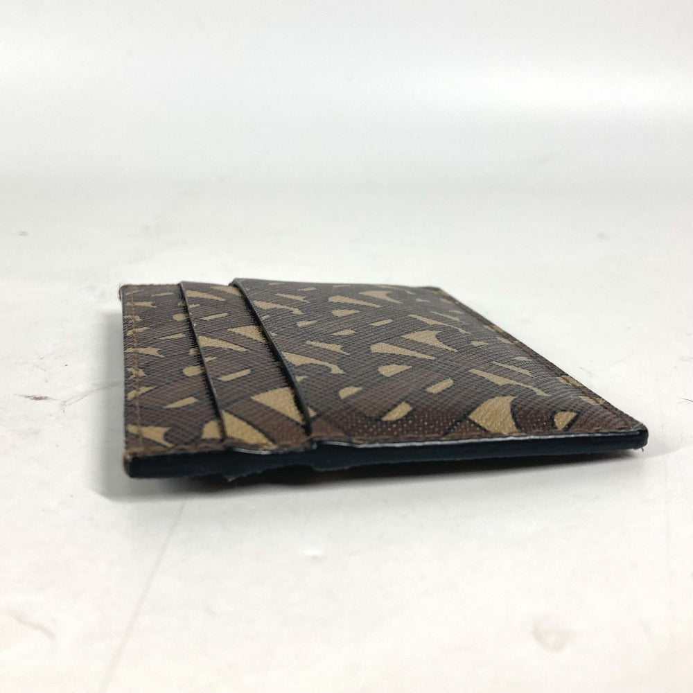 BURBERRY Card Case leather Brown TB logo unisex(Unisex) Used Authentic