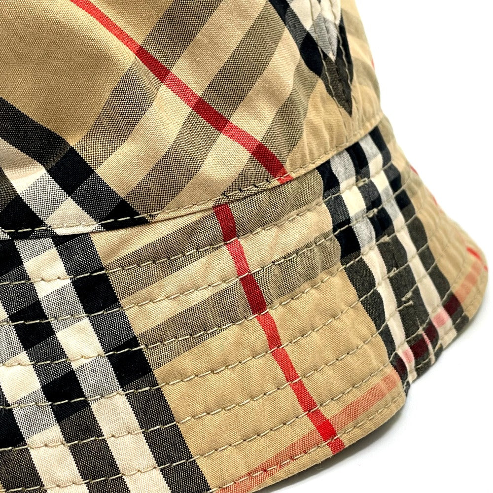 BURBERRY hat 8036994 wool Yellow x brown Vintage check reversible unisex(Unisex) M Used Authentic