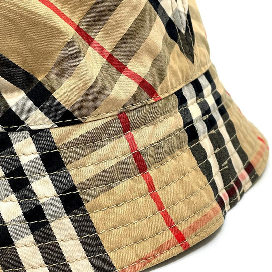 BURBERRY hat 8036994 wool Yellow x brown Vintage check reversible unisex(Unisex) M Used Authentic