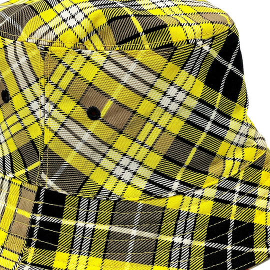 BURBERRY hat 8036994 wool Yellow x brown Vintage check reversible unisex(Unisex) M Used Authentic
