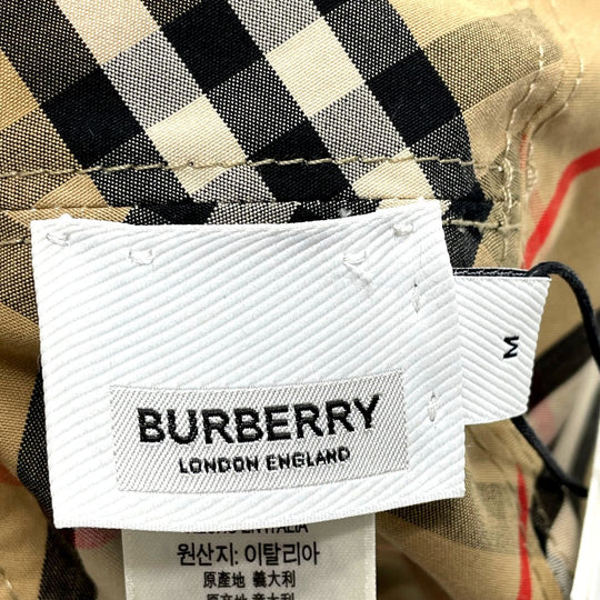 BURBERRY hat 8036994 wool Yellow x brown Vintage check reversible unisex(Unisex) M Used Authentic
