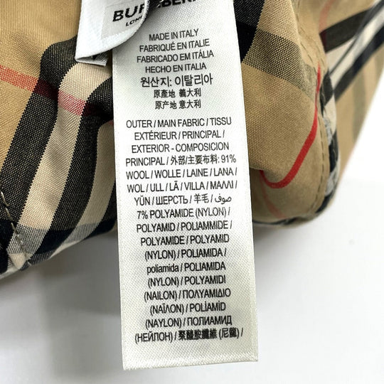 BURBERRY hat 8036994 wool Yellow x brown Vintage check reversible unisex(Unisex) M Used Authentic