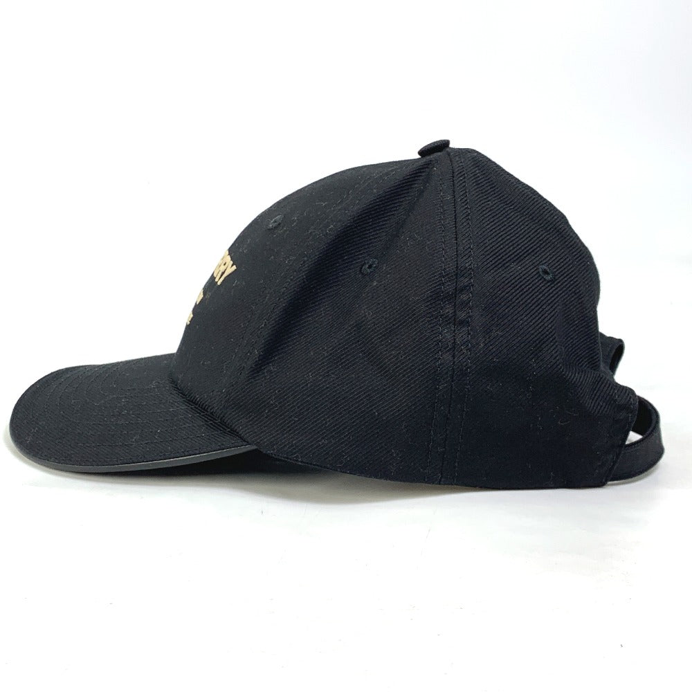 BURBERRY cap 8057625 cotton black Baseball cap logo mens M Used Authentic