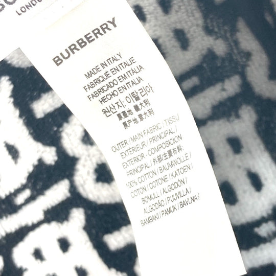BURBERRY hat 8057414 cotton black Bicolor pile TB logo Women S Used Authentic