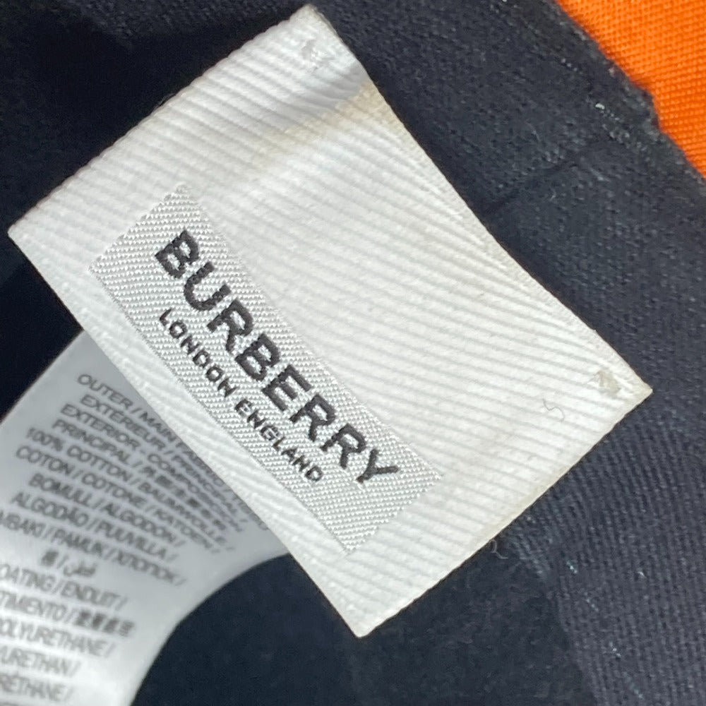 BURBERRY hat 8023808 polyamide Brown TB logo unisex(Unisex) L Used Authentic