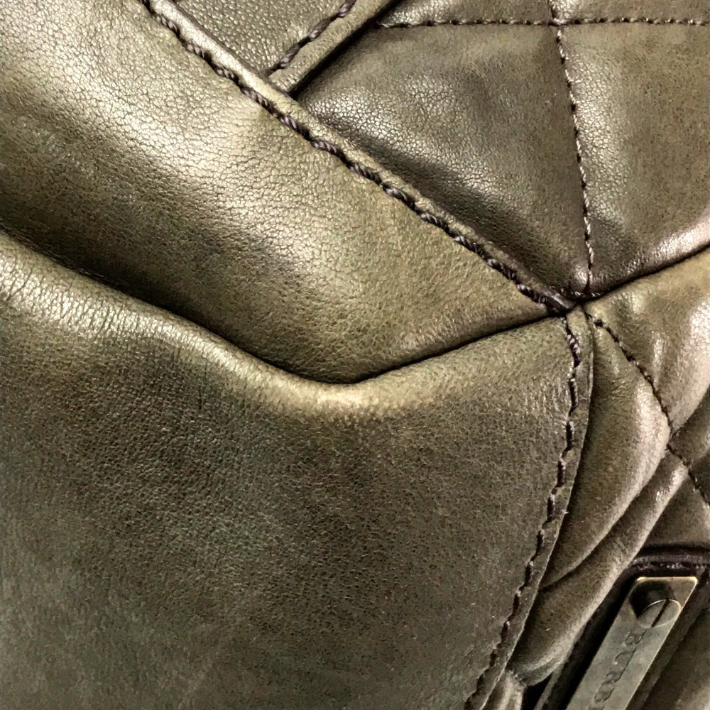 BURBERRY Tote Bag Lamb leather Brown Men's Women Quilted Leather unisex(Unisex) Used Authentic