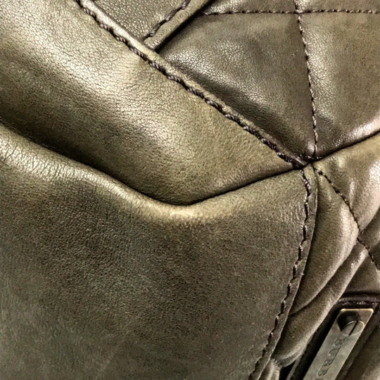BURBERRY Tote Bag Lamb leather Brown Men's Women Quilted Leather unisex(Unisex) Used Authentic
