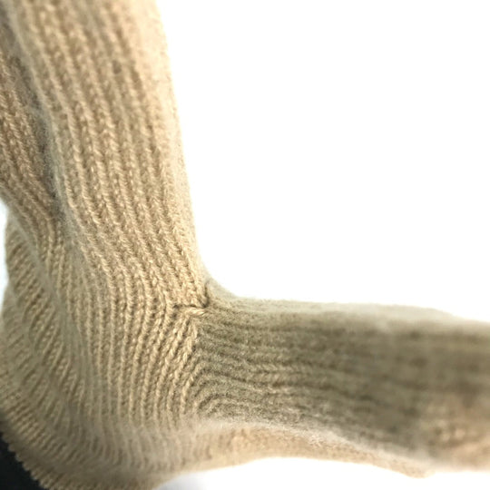 BURBERRY gloves wool beige By color logo Women Used Authentic