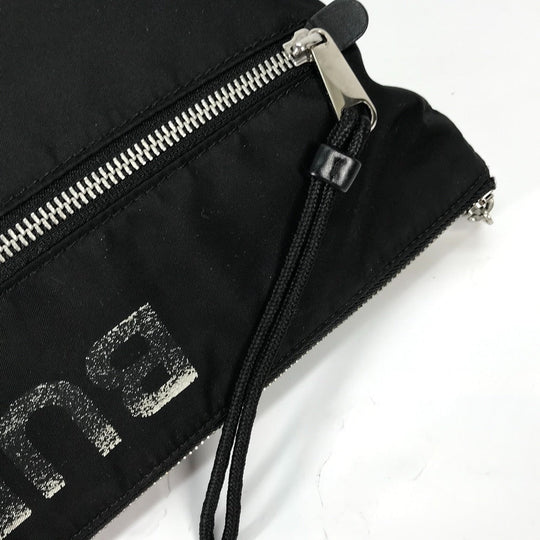 BURBERRY Clutch bag 8014756 Nylon black Horse ferry HORSEFERRY mens Used Authentic