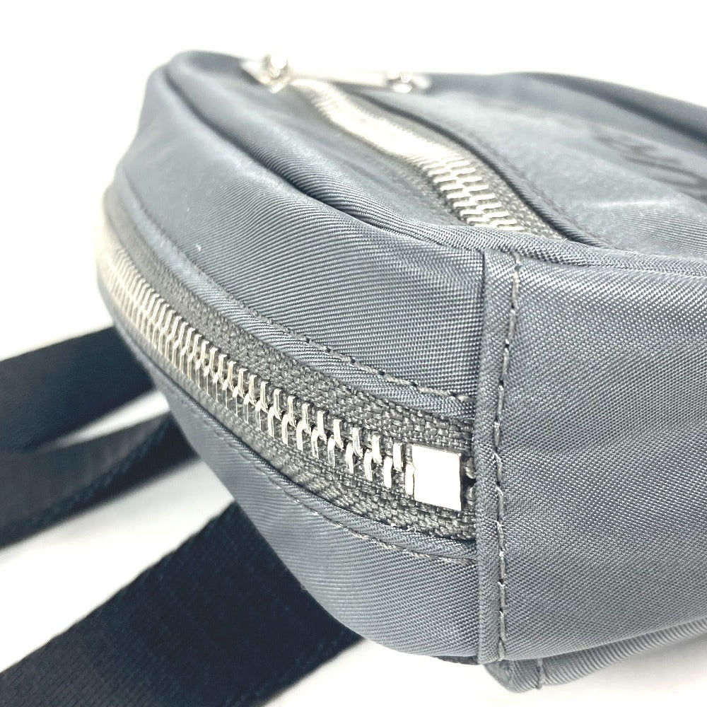 BURBERRY Sling bag 8052888 Nylon gray cross logo mens Used Authentic