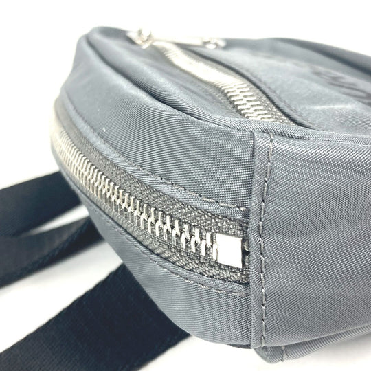 BURBERRY Sling bag 8052888 Nylon gray cross logo mens Used Authentic