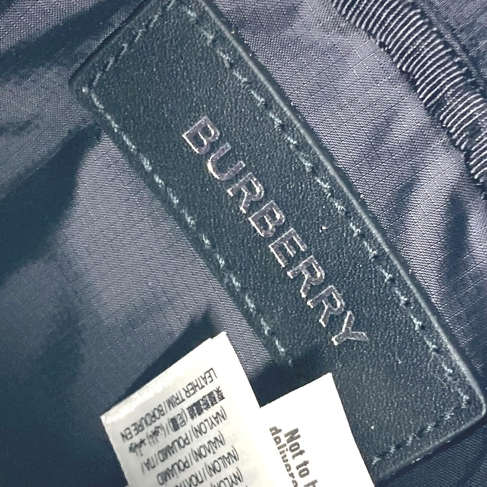 BURBERRY Sling bag 8052888 Nylon gray cross logo mens Used Authentic