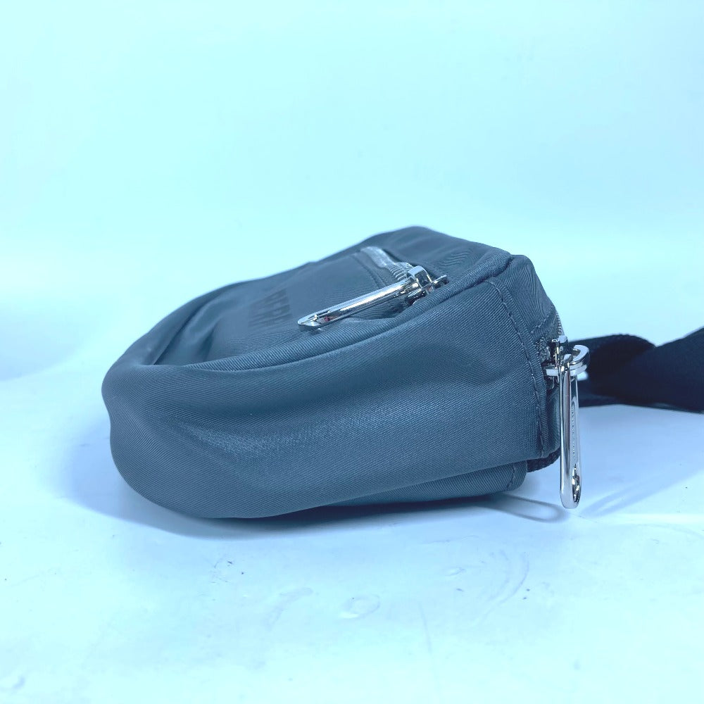 BURBERRY Sling bag 8052888 Nylon gray cross logo mens Used Authentic