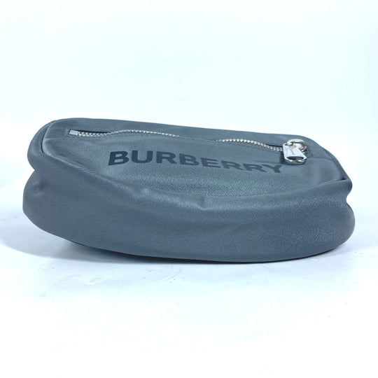 BURBERRY Sling bag 8052888 Nylon gray cross logo mens Used Authentic