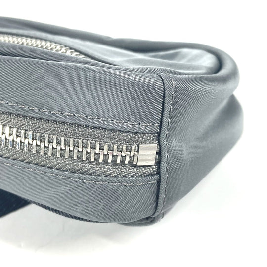 BURBERRY Sling bag 8052888 Nylon gray cross logo mens Used Authentic
