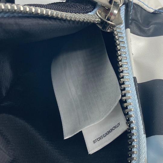BURBERRY Sling bag 8023909 Nylon white Check logo mens Used Authentic