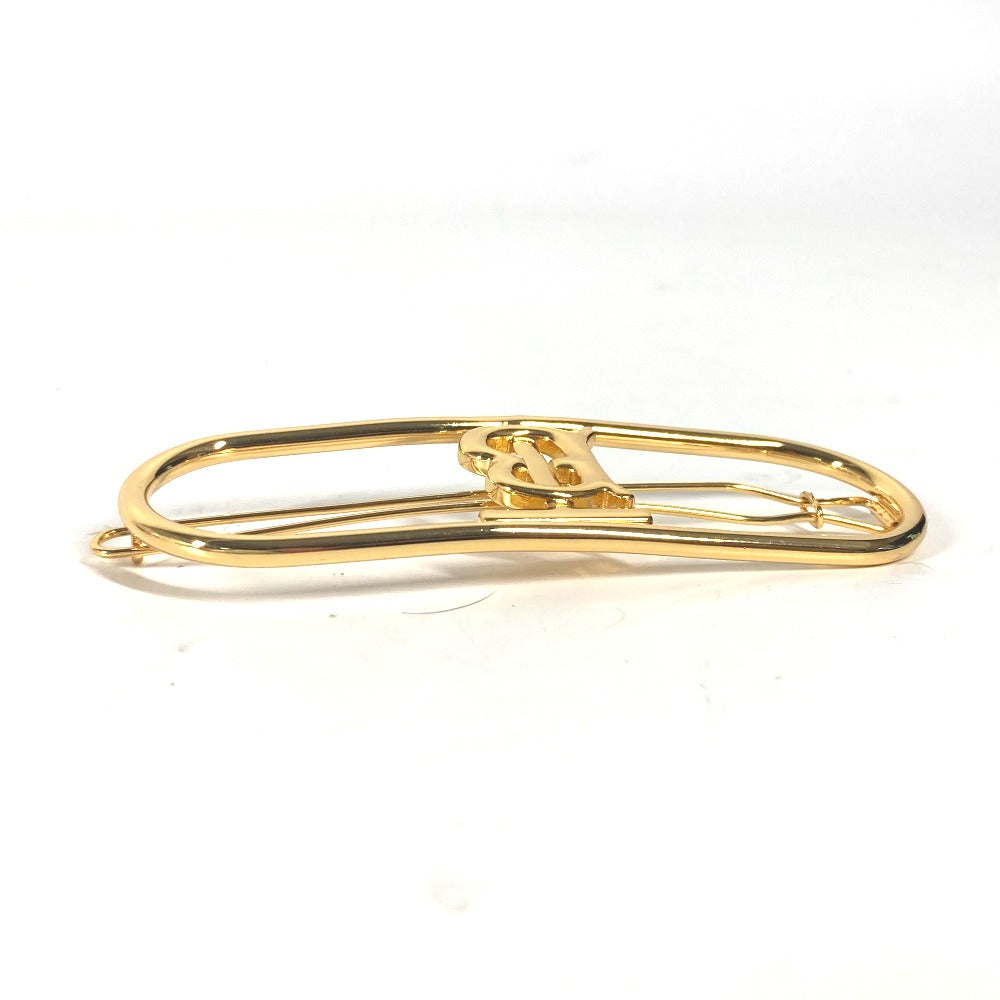 BURBERRY Valletta metal gold TB logo Women Used Authentic