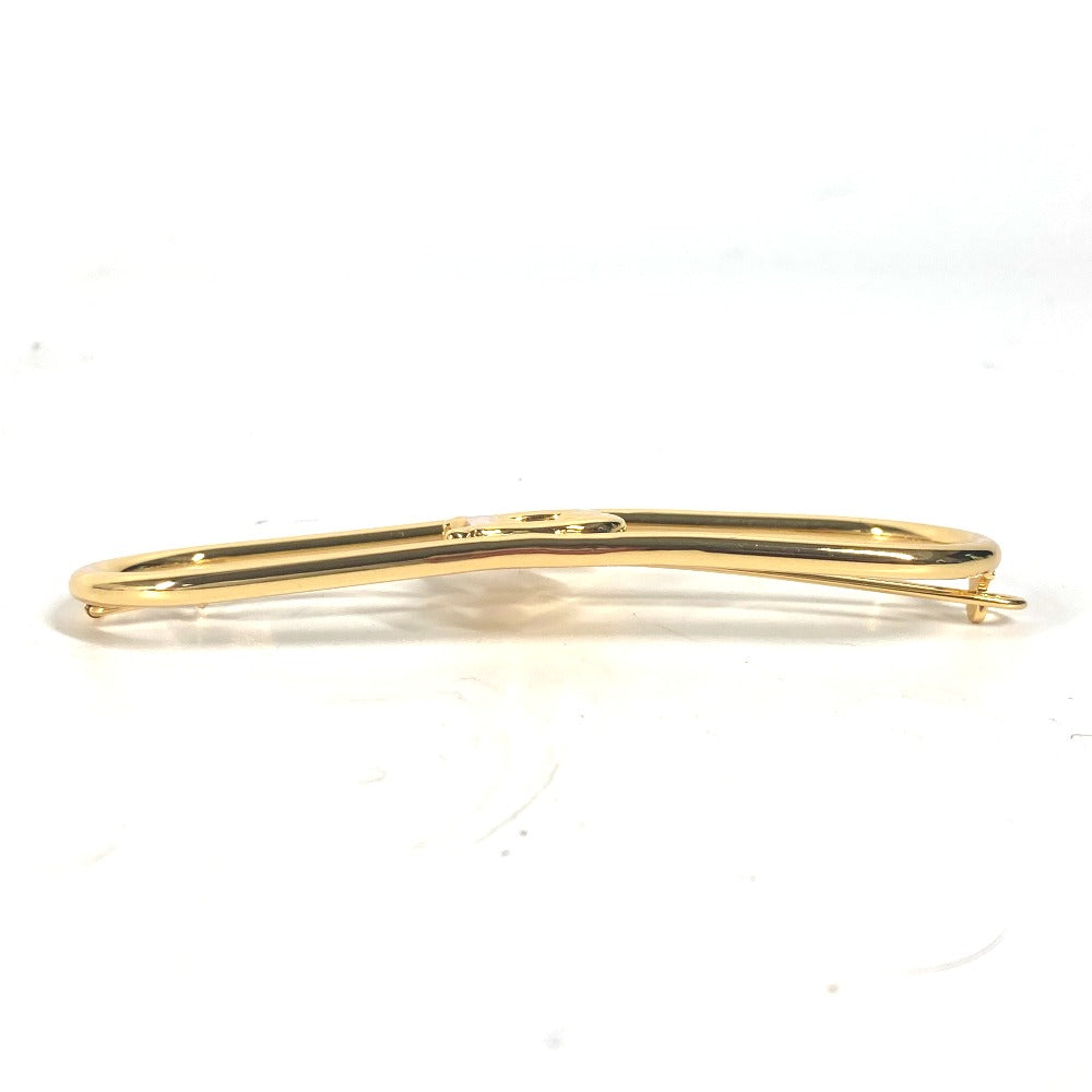 BURBERRY Valletta metal gold TB logo Women Used Authentic