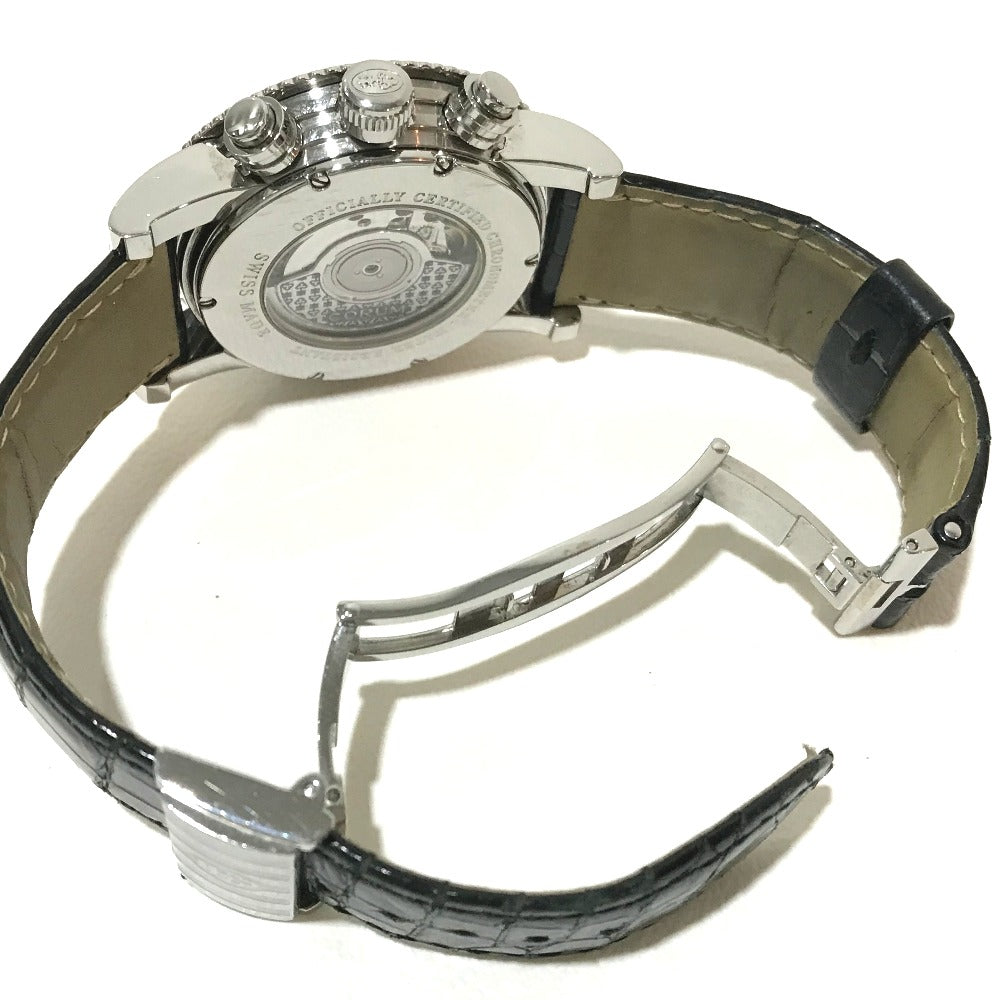 CORUM Watches Mechanical Automatic 983.201.20 Stainless Steel, Leather Belt Silver Classical GMT Silver dial mens Used Authentic