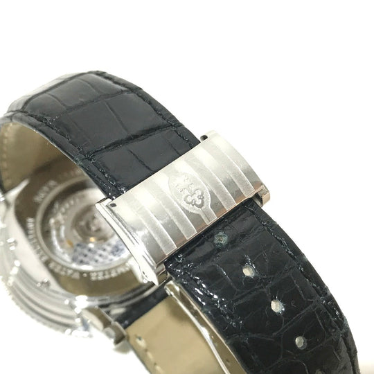 CORUM Watches Mechanical Automatic 983.201.20 Stainless Steel, Leather Belt Silver Classical GMT Silver dial mens Used Authentic