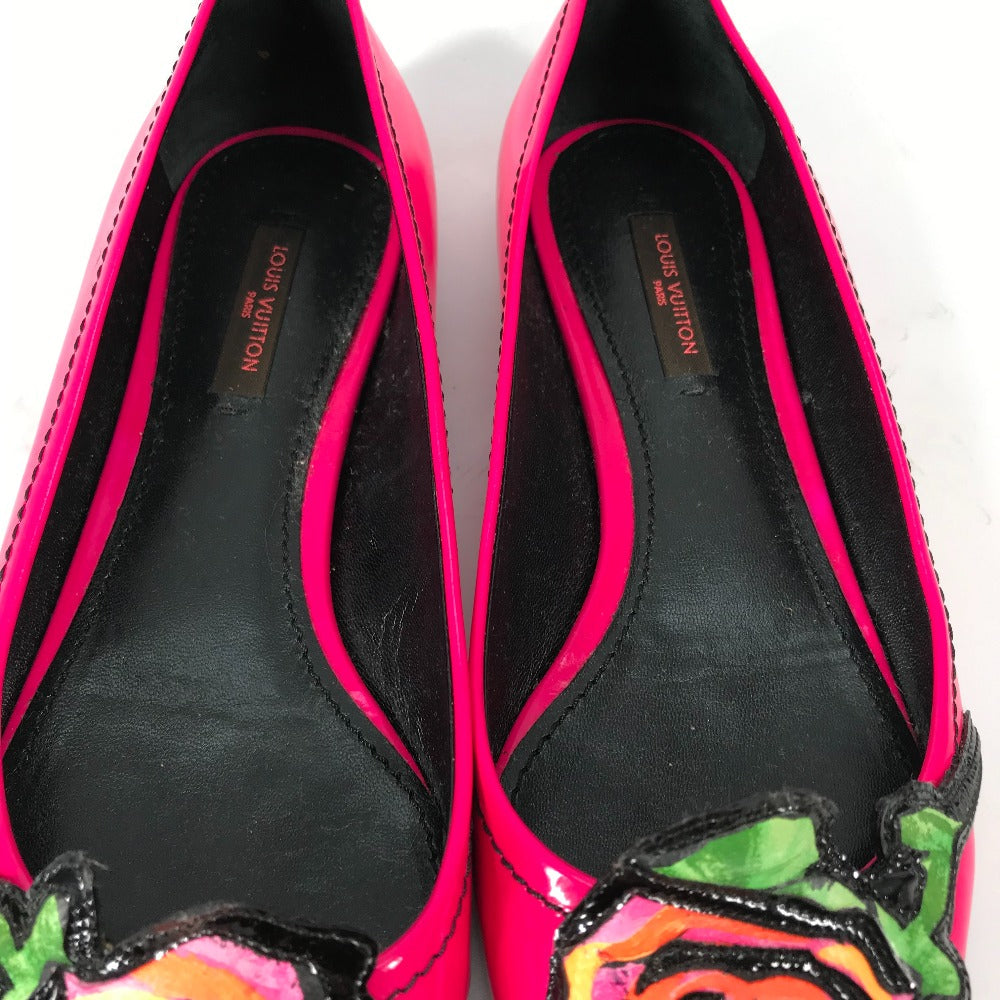 LOUIS VUITTON pumps leather pink Graffiti Rose Rose Rose Women 36 Used Authentic