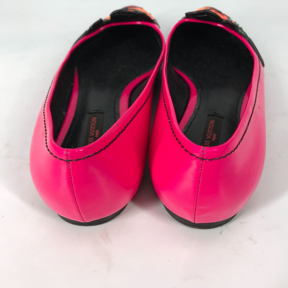 LOUIS VUITTON pumps leather pink Graffiti Rose Rose Rose Women 36 Used Authentic