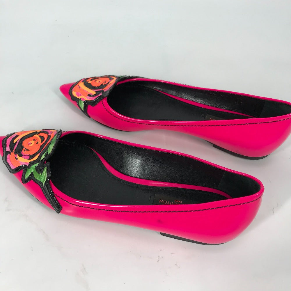 LOUIS VUITTON pumps leather pink Graffiti Rose Rose Rose Women 36 Used Authentic