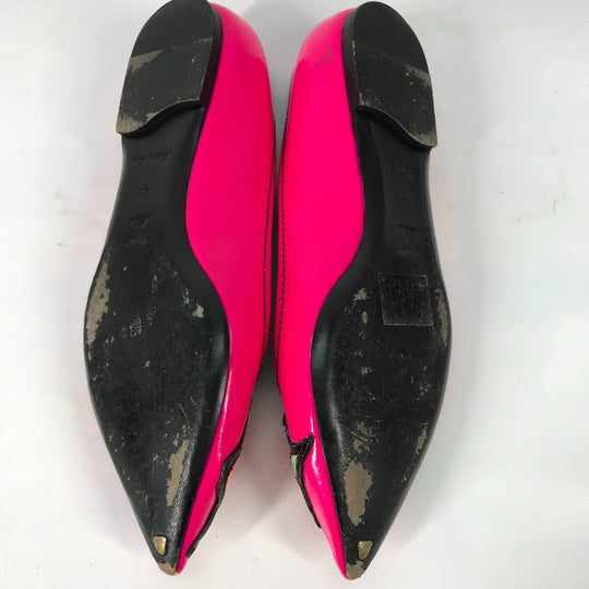 LOUIS VUITTON pumps leather pink Graffiti Rose Rose Rose Women 36 Used Authentic