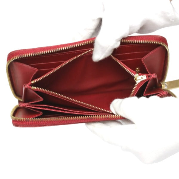 LOUIS VUITTON Long Wallet Purse M91981 Monogram Vernis Pomdamul Zip Around Vernis Zippy wallet Women Used Authentic