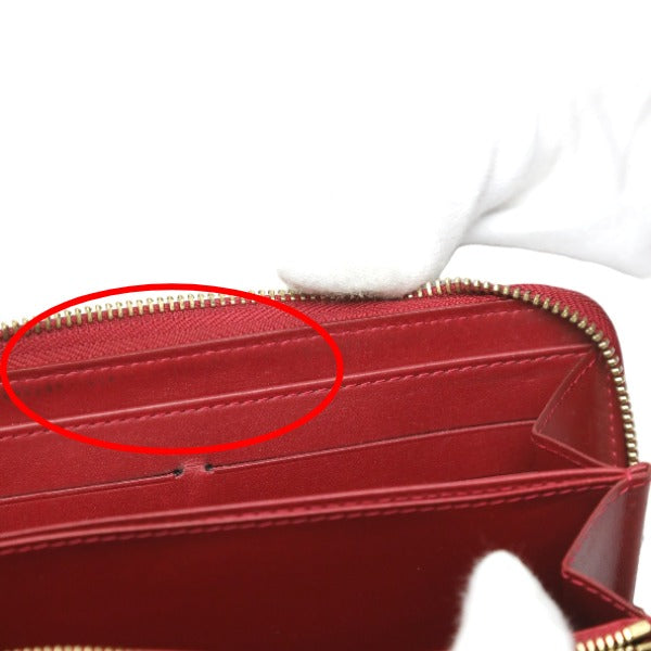 LOUIS VUITTON Long Wallet Purse M91981 Monogram Vernis Pomdamul Zip Around Vernis Zippy wallet Women Used Authentic
