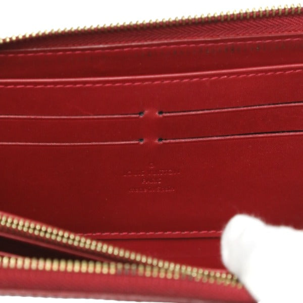 LOUIS VUITTON Long Wallet Purse M91981 Monogram Vernis Pomdamul Zip Around Vernis Zippy wallet Women Used Authentic