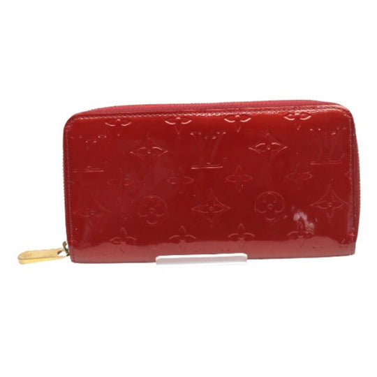 LOUIS VUITTON Long Wallet Purse M91981 Monogram Vernis Pomdamul Zip Around Vernis Zippy wallet Women Used Authentic