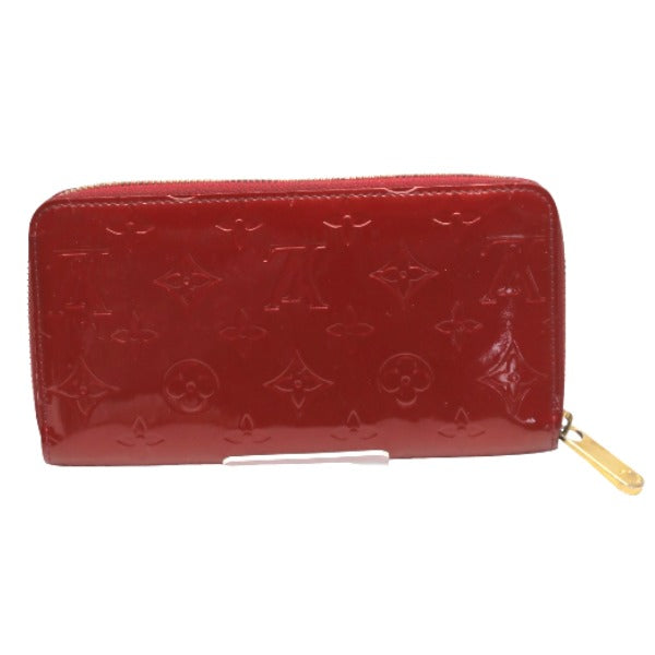 LOUIS VUITTON Long Wallet Purse M91981 Monogram Vernis Pomdamul Zip Around Vernis Zippy wallet Women Used Authentic