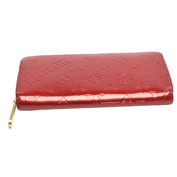 LOUIS VUITTON Long Wallet Purse M91981 Monogram Vernis Pomdamul Zip Around Vernis Zippy wallet Women Used Authentic