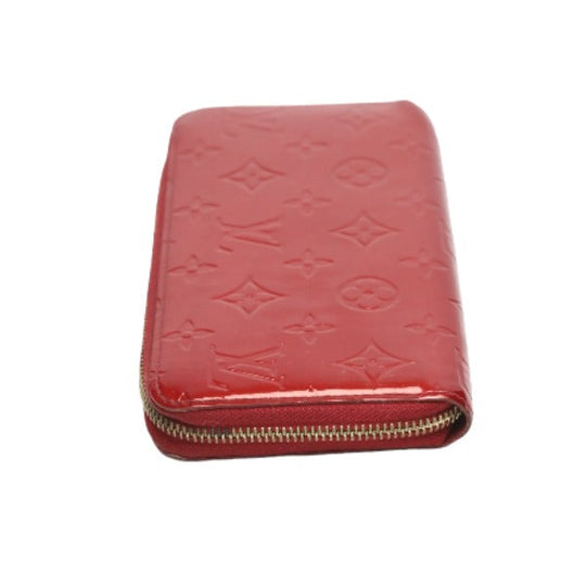 LOUIS VUITTON Long Wallet Purse M91981 Monogram Vernis Pomdamul Zip Around Vernis Zippy wallet Women Used Authentic