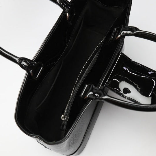 LOUIS VUITTON Handbag M4034N Epi Leather, Patent Leather Noir enamel Epi Electric Mirabeau GM Women Used Authentic