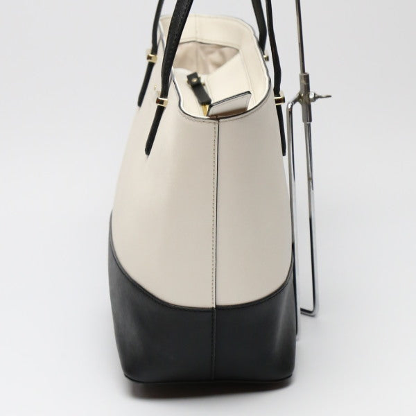Kate Spade Tote Bag leather Black x cream kate spade Women Used Authentic