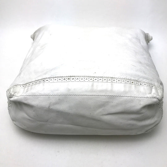 BALENCIAGA Shoulder Bag 204527 lambskin white Covered Giant Day Editors Women Used Authentic