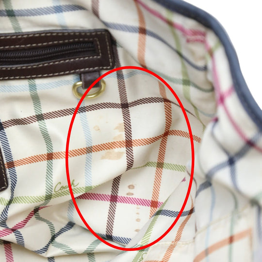 COACH Handbag G0773-11350P canvas Brown Tote Bag Signature canvas Women Used Authentic