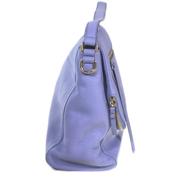 Kate Spade Shoulder Bag Calfskin, Leather blue Handbag 2WAY Women Used Authentic