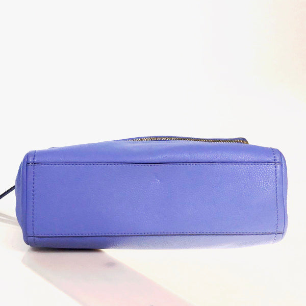 Kate Spade Shoulder Bag Calfskin, Leather blue Handbag 2WAY Women Used Authentic