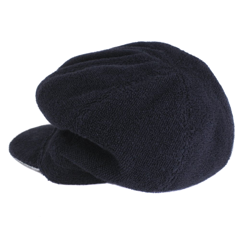 HERMES Casquette pile black Women cm57 Used Authentic