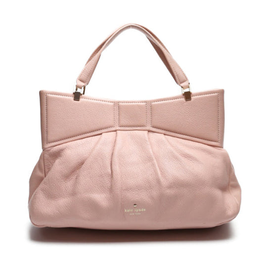 Kate Spade Handbag leather salmon pink Calfskin No strap Women Used Authentic