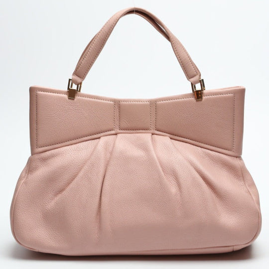 Kate Spade Handbag leather salmon pink Calfskin No strap Women Used Authentic