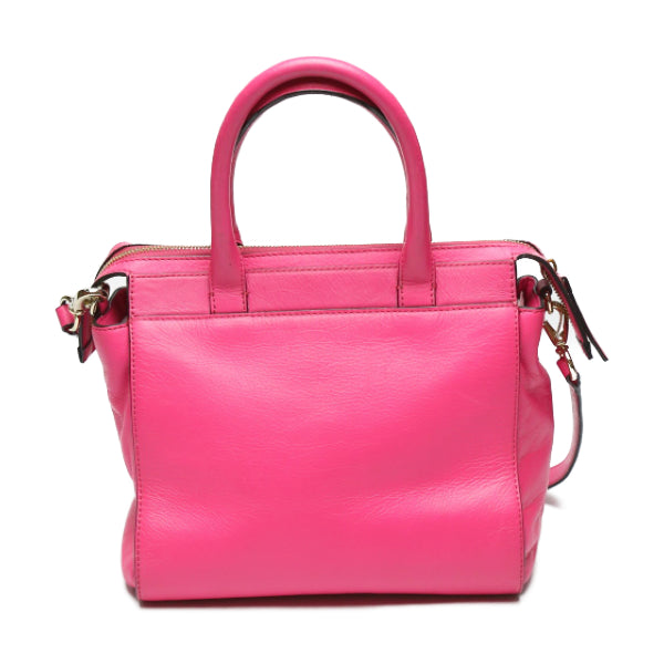 Kate Spade Handbag Calfskin, Leather pink Shoulder 2WAY Women Used Authentic