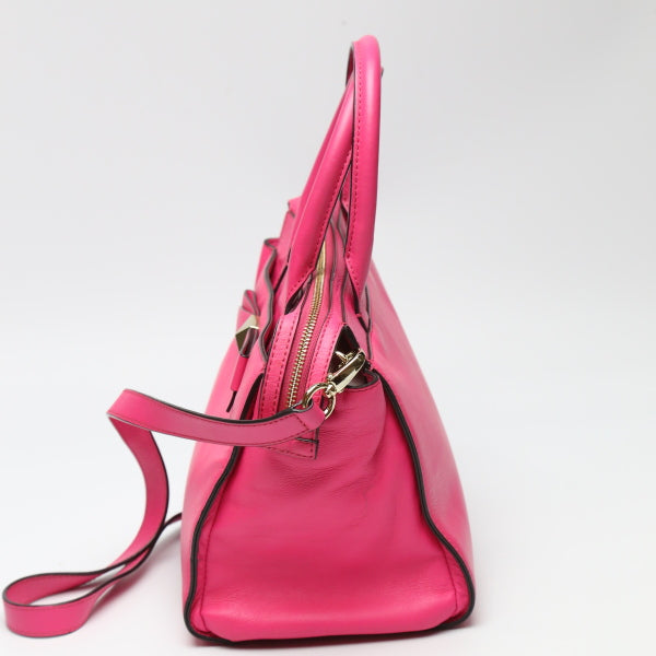 Kate Spade Handbag Calfskin, Leather pink Shoulder 2WAY Women Used Authentic