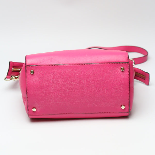 Kate Spade Handbag Calfskin, Leather pink Shoulder 2WAY Women Used Authentic
