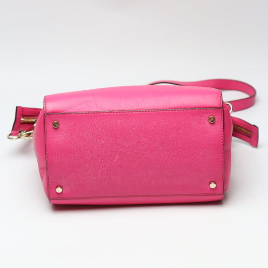 Kate Spade Handbag Calfskin, Leather pink Shoulder 2WAY Women Used Authentic